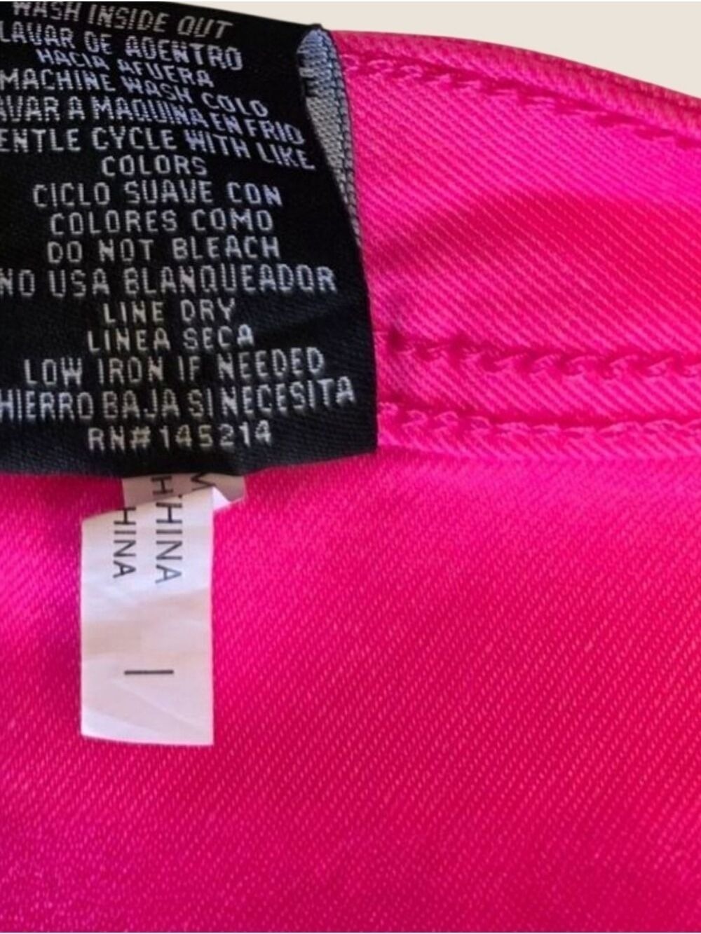 Hot Pink Bell Bottom Flare Pants Small NWT Barbiecore Y2K Statement - Picture 8 of 8